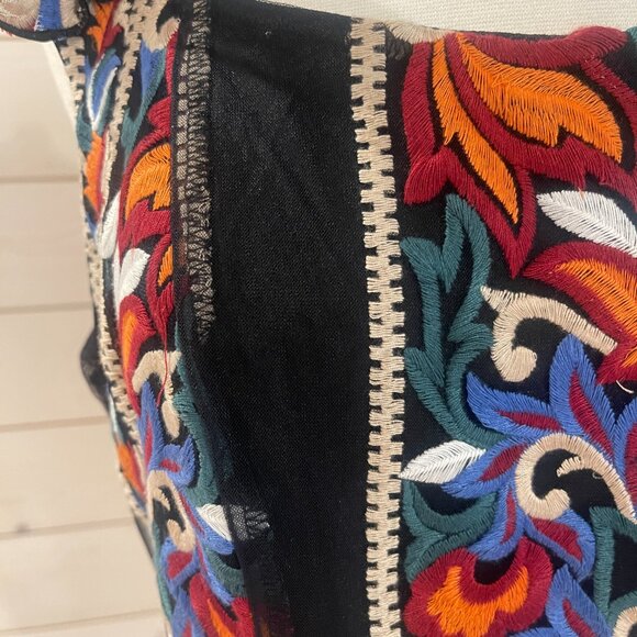 Anthropologie Eva Franco Embroidered Corset Top  Florence Size Medium - Picture 10 of 11